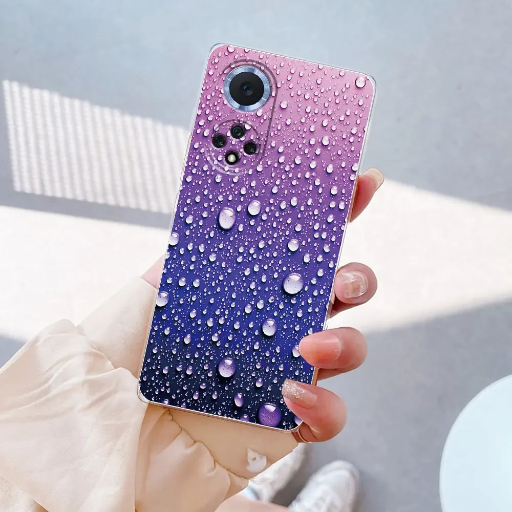 Huawei Honor 50 Soft Silicone Fashion Clear Marble Phone Case