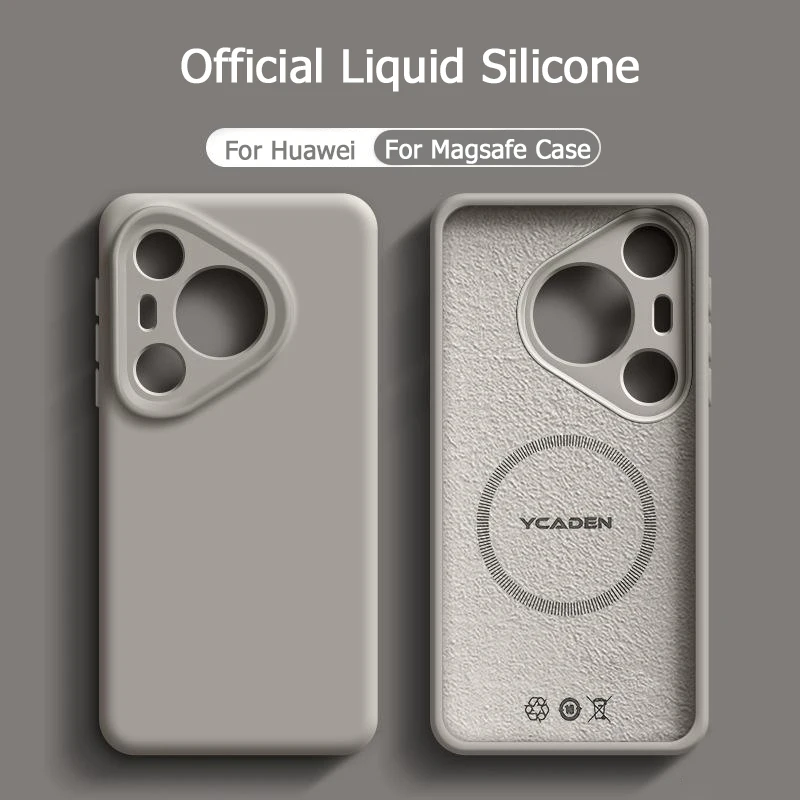 الأصلي السائل سيليكون المغناطيسي ل Magsafe حافظة لهاتف هواوي P30 P40 P50 P60 Pura 70 Pro Mate 70 60 50 40 30 Pro Plus 5G