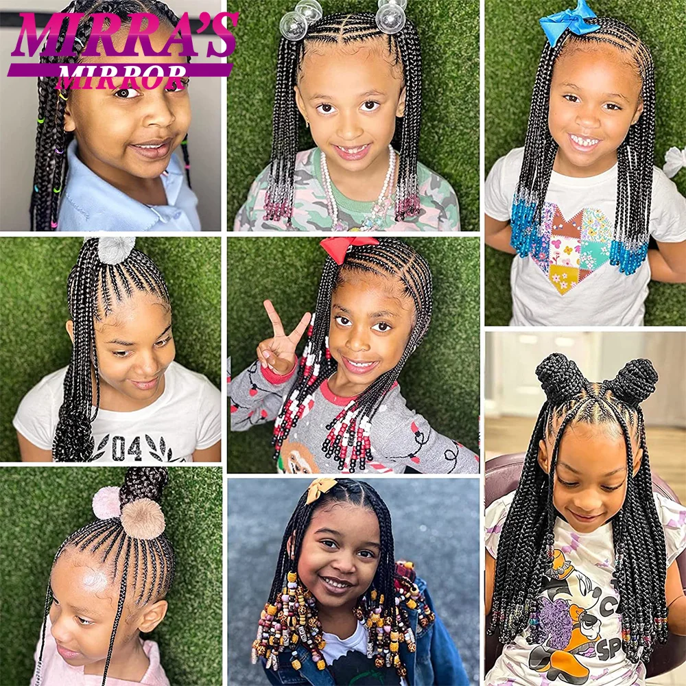 Tresses synthétiques douces pour enfants, tresses Jumbo courtes, Extensions de cheveux Yaki lisses pré-étirées de 12/16/20/26/30 pouces