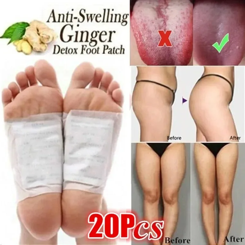 Detox Foot Patches Weight Loss Pads Body Toxins Anit Cellulite Herbal Adhesive Slim Patch 10pcs Patches + 10pc Adhesives weight reduction apparatus