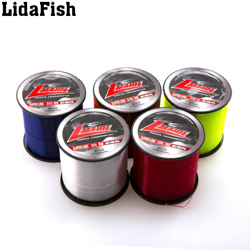 

LidaFish 300M Nylon Fishing Line Super Strong Monofilament 1.98-42.99LB Material Saltwater Carp Fishing