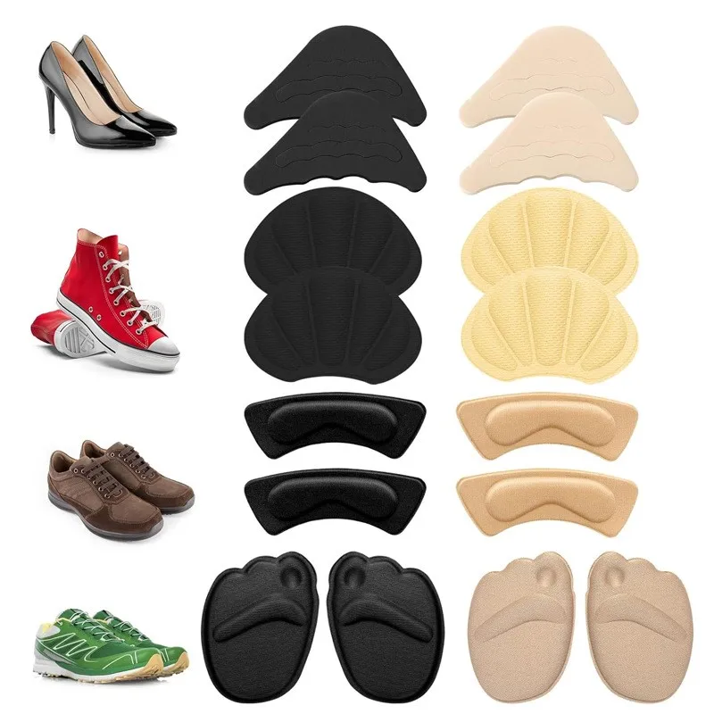 Anti-wear Forefoot Pad Heel Paste Half Pad Anti-wear Repair Shoes Back Stick Adjustment Shoe Size