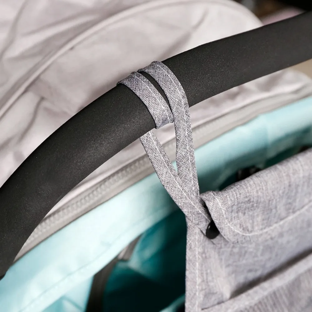 2Pcs Multifunctional Baby Stroller Mesh Bags Hanging Bag Double Pockets Carriage Pram Storage Bag Perspective Large Capacity