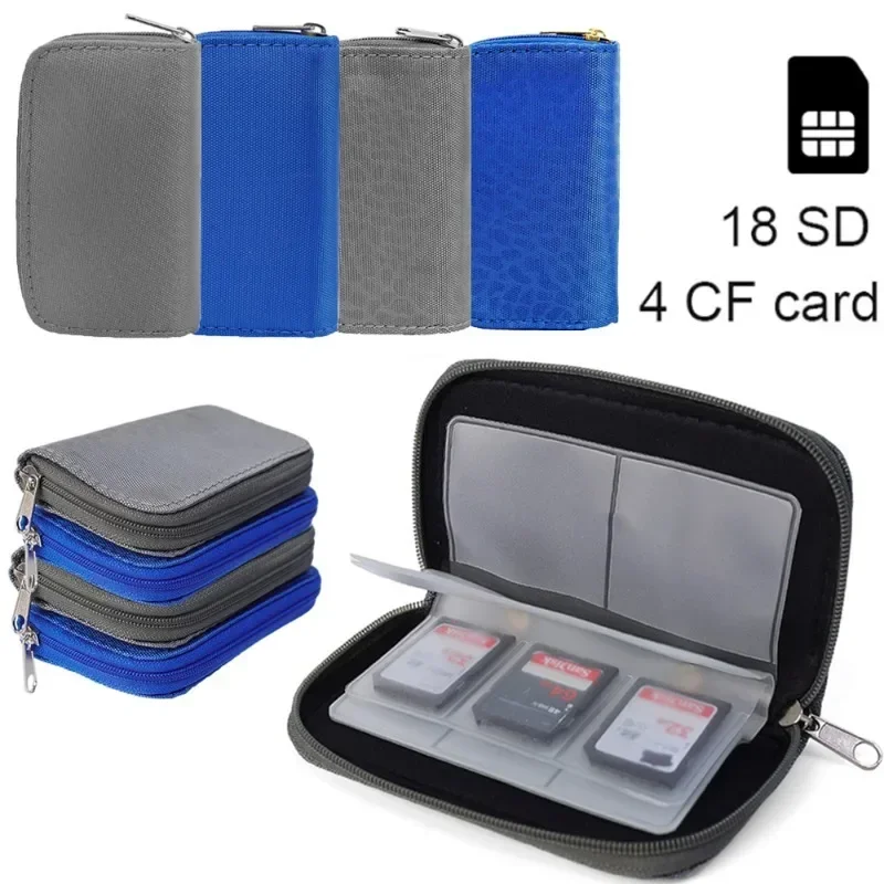 22 Slots Memory Card Storage Bag Camera Memory Card Case Holder Bag for CF SD Micro