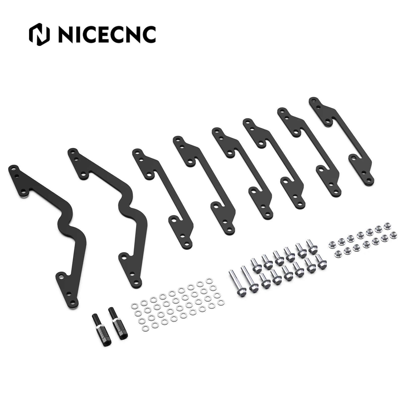 

NiceCNC ATV For Yamaha Raptor 700 A-arms Shocks Widening Kit 700R 2016-2023 Heavy-duty Q235 Carbon Steel 7075-Aluminum