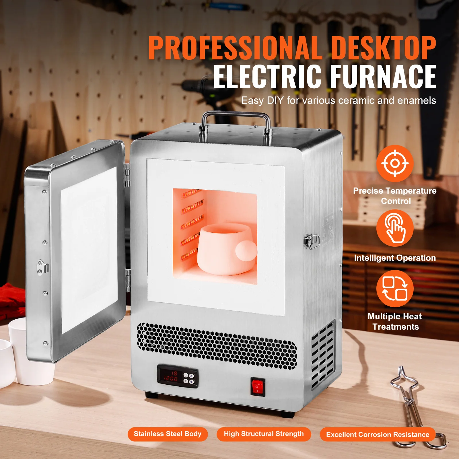 Electric Metal Melting Furnace Stainless Steel DIY Kiln