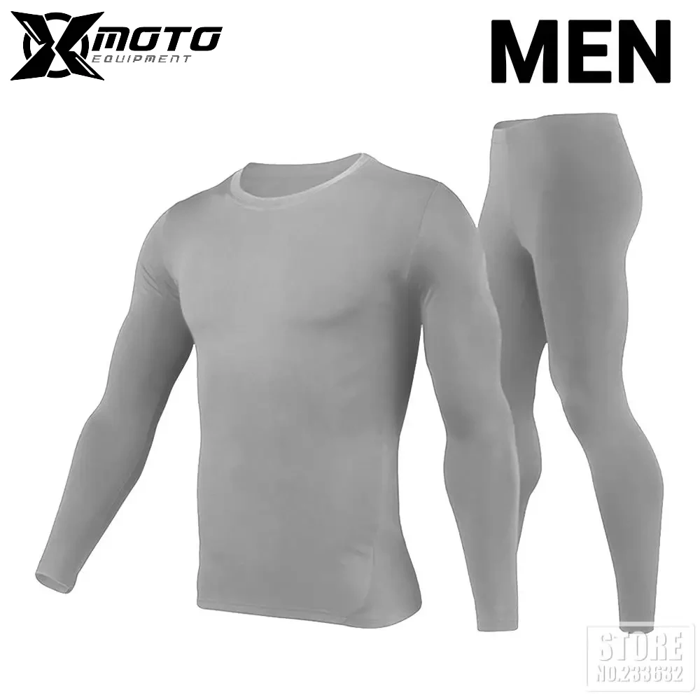 

Herobiker Fleece Lined Thermal Underwear Set Motorcycle Jacket Men Skiing Suit Winter Warm Moto Jacket Clothing 3 Colour