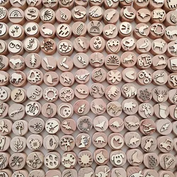 Montessori Wooden Play Dough Stampers Tools Weather Insect Nature Stamps Kids  Playdough Fun Activity Sensory Toys for Children