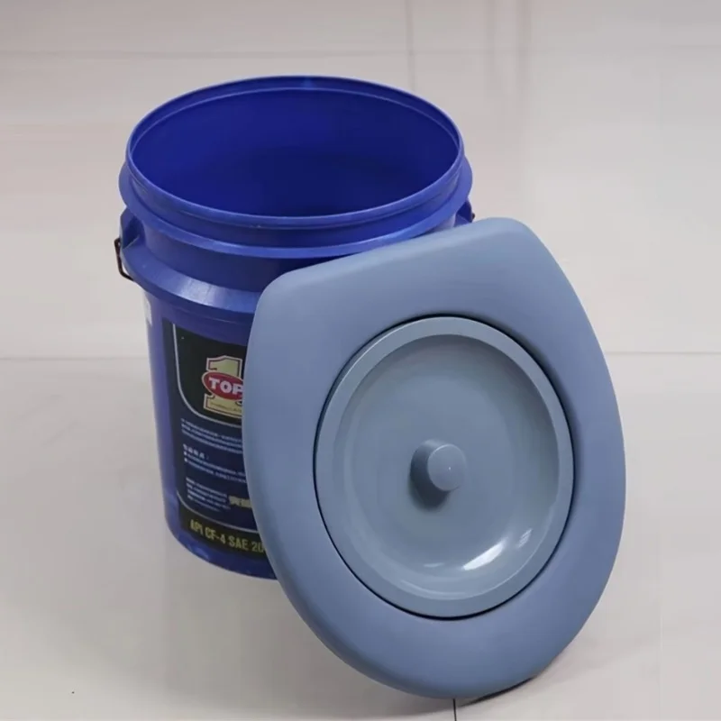 Portable Camping Toilet Lid Silicone Fits Standard Toothbrush Buckets