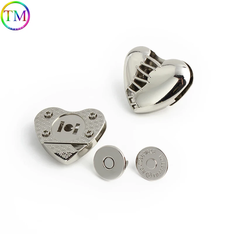 5-10Sets Bear,Heart Shape Metal Press Bag Metal Twist Lock Handbag Turn Lock Twist Clasp Buckle DIY Hardware Accessories