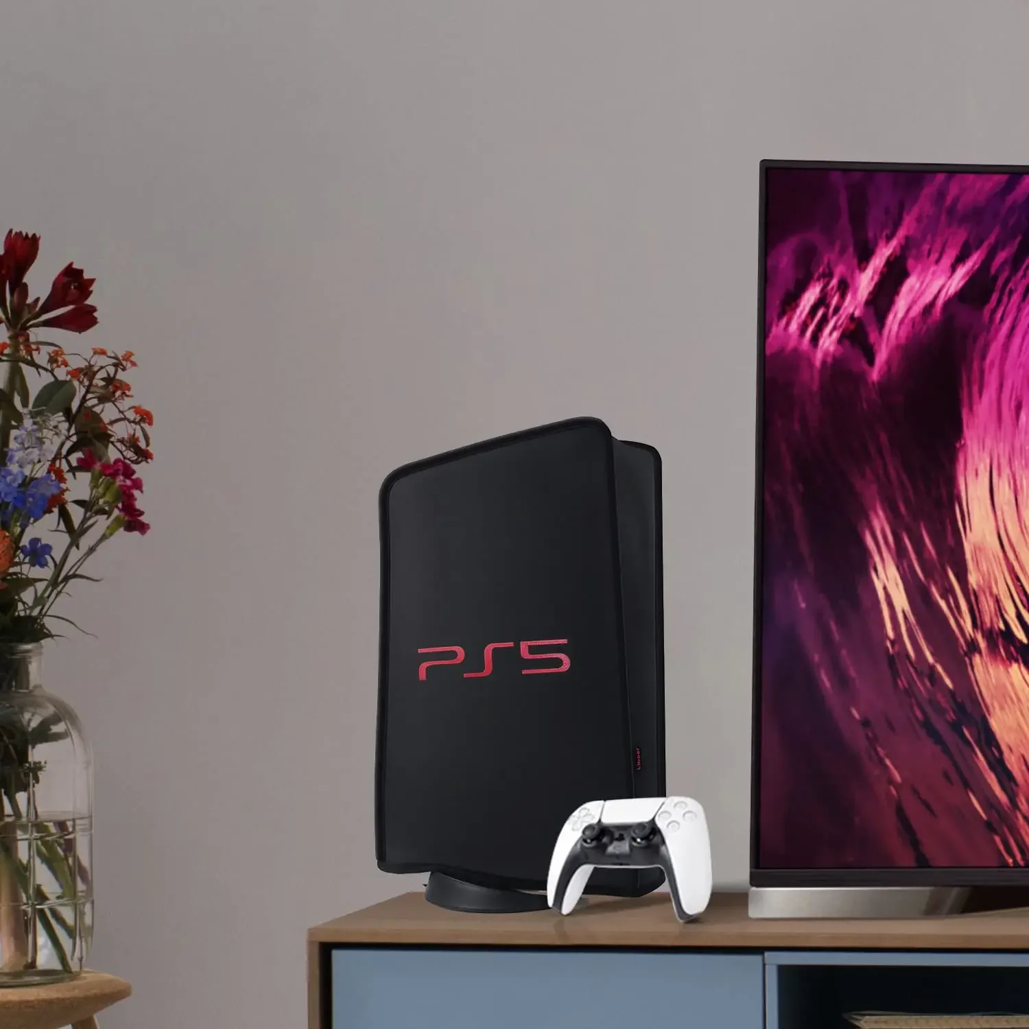 Playstation 5 게임 콘솔 용 먼지 커버 PS5 디지털 및 디스크 에디션 액세서리 용 세척 가능 보호 케이스 스크래치 방지 쉘