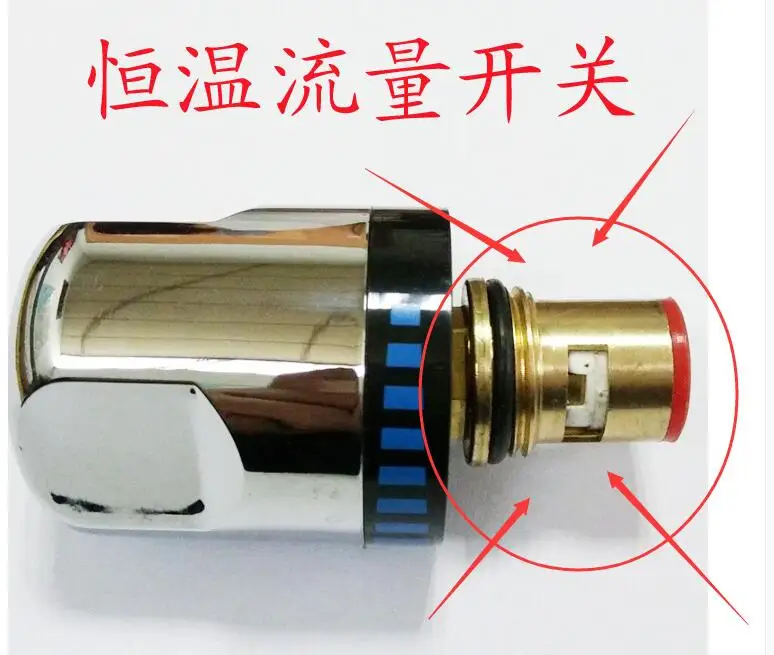 Bathroom shower faucet thermostatic cartridge Brass thermostatic valve mixer for solar water heater Copper ceramic spool flow