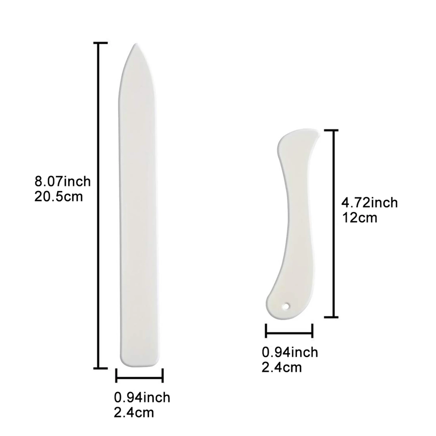 Paper Creasers Pack of 8 Plastic Bone Folder Paper Creasers Office Use Paper Crafts