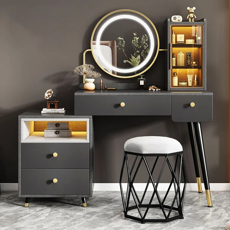 

Luxury Nordic Dressing Table Drawer Bedroom Modern Dressing Table Storage Makeup Muebles Para Dormitorio Furniture Decoration