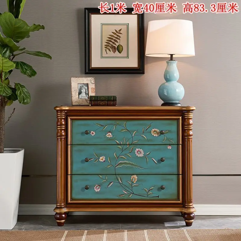 

American Modern Three-buckeT Storage Cabinet Bedside Box Bedroom Furniture Night Table Mesas De Noche Modernas