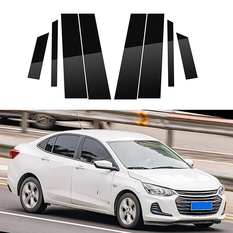 

8 шт., декоративные наклейки на столбы автомобиля Chevrolet Onix 2020 2021 2022 2023