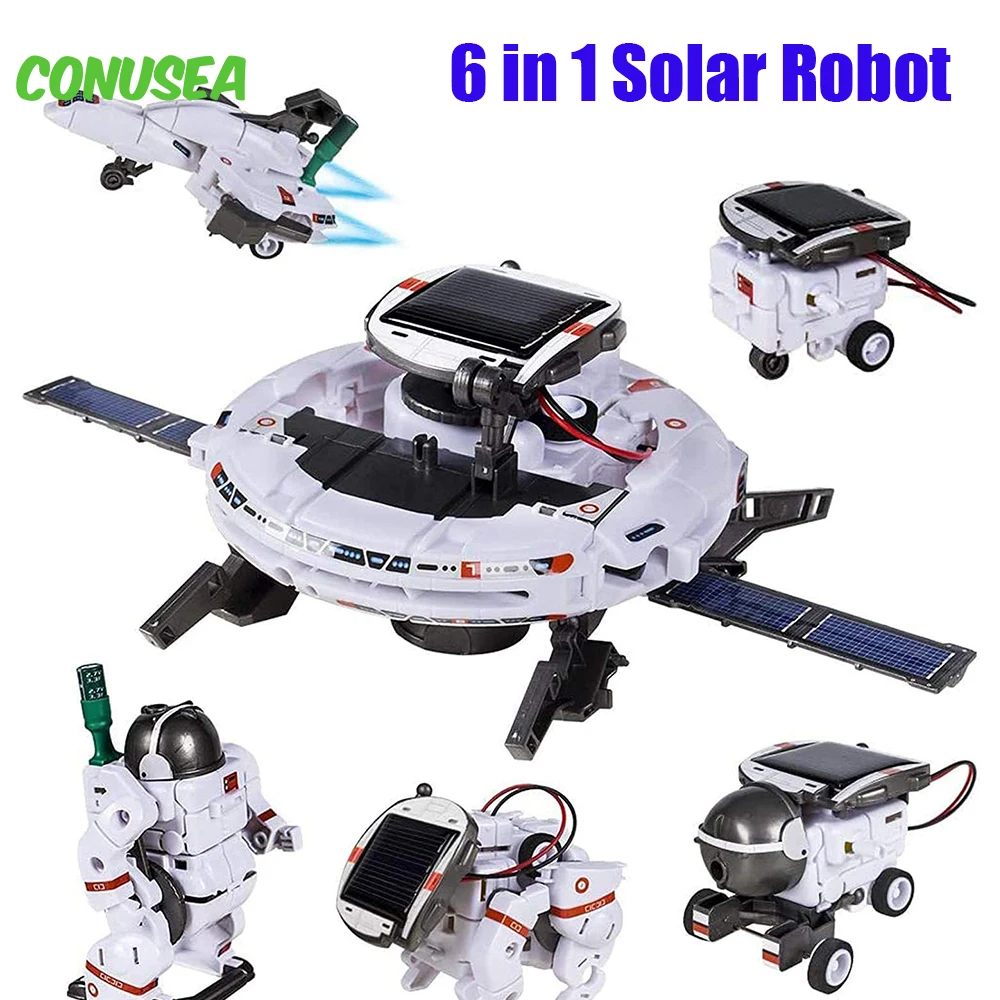 Creativo en Robot Solar coche nave espacial juguetes