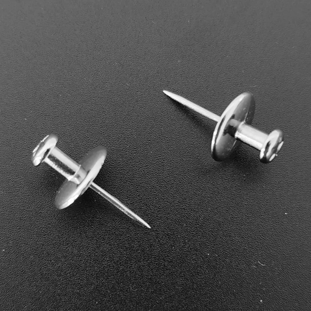 30Pcs 아연 합금 푸시 핀 플랫 탑 압정 컴팩트 게시판 지도 용품 여성용 책상 액세서리