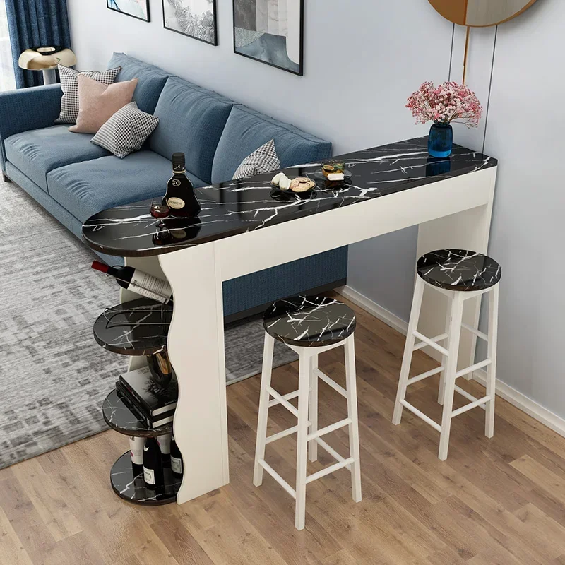 Modern Coffee Bar Tables Cocktail High Luxury Kitchen Long Bar Tables Reception Desk Mesa De Cosinha Home Furniture YY50BT kids stall camping oro small apartment ouro tisch home folding de jantar mesa plegable kitchen furniture desk dinner table