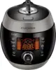Heating Pressure Rice Cooker 6 Cup (Uncooked) Smart Jog Dial Auto Steam Clean Voice Guide Made in Korea Black/Dark Silver 1