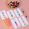 Test Tube Classification Game Hairball Test Tube Sort Fine Movement Training Children Color Cognition Early Education Puzzle Toy 6