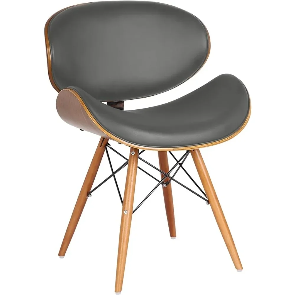 

Обеденные стулья с отделкой из серого ореха, обеденный стул из искусственной кожи и древесины ореха, бесплатная доставка, домашняя мебель для комнаты