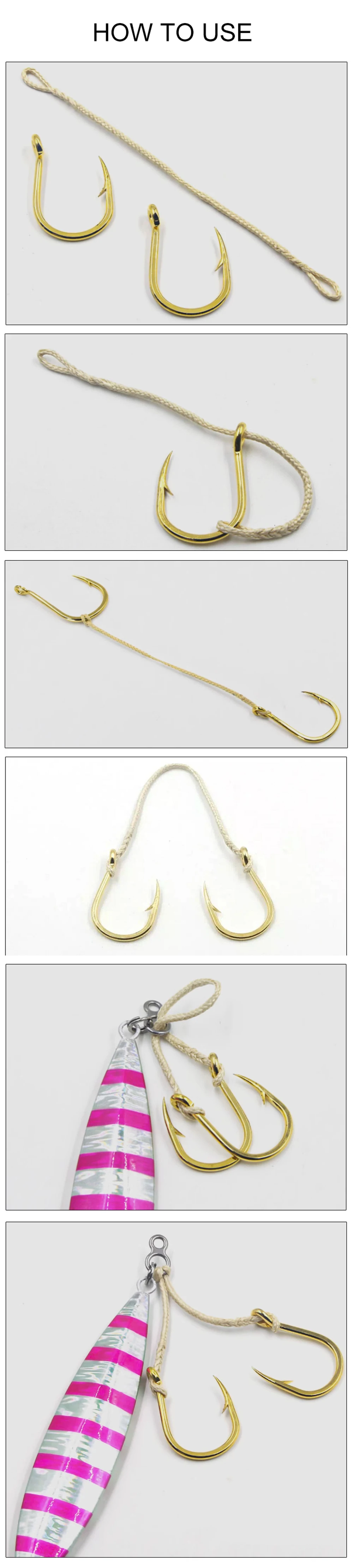 M & w 5 teile/paket profession elle Jigging-Unterstützung Kevlar Line 300/400lb/24cm – Detail 4