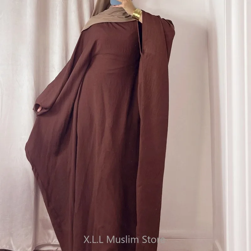 Prayer Clothes Dresses Muslim Abaya Butterfly Sleeve Ramadan Kaftan Eid Long Dress For Women Kebaya Robe Femme Musulmane Abayas