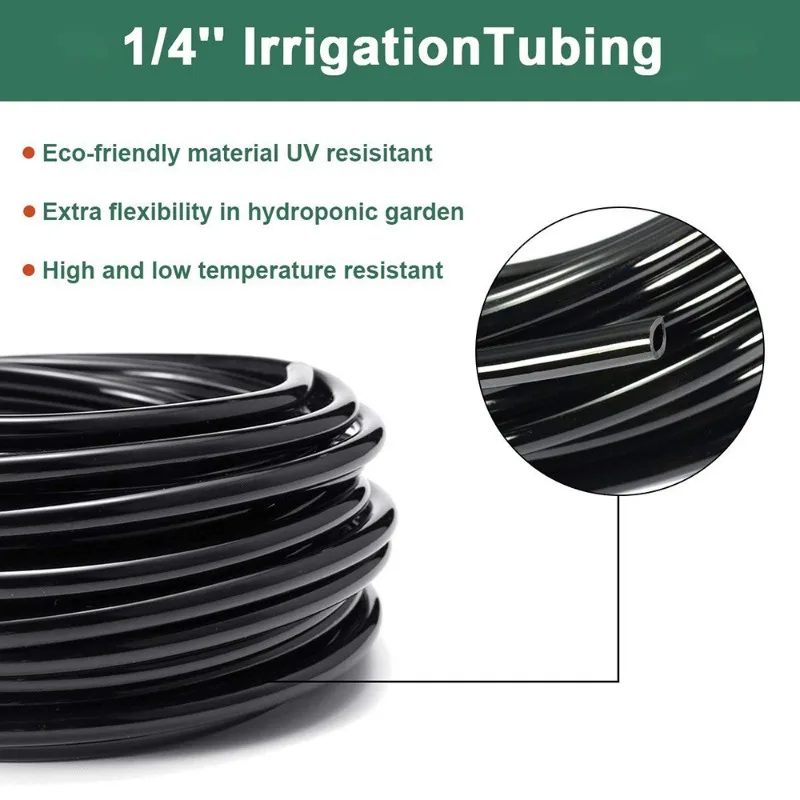 4/7mm Hose Garden Watering 1/4" PVC Hose Micro Drip Irrigation Pipe Tubing Lawn Balcony Plants Flower Greenhouse Pipe