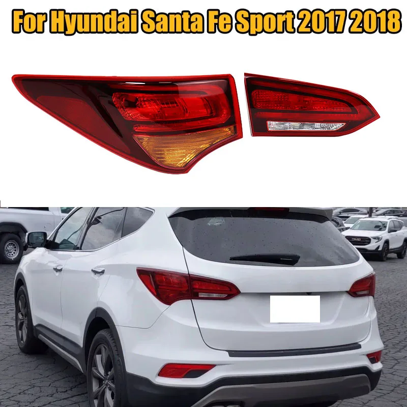 Achterlichten Auto Remlicht Voor Hyundai Voor Santa Fe Voor 2013-2016 Achter Reverse Stop Signaal Lamp 924014Z0 924024Z0 924054Z0 Rem Lampen (Grootte : L Inner