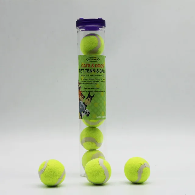 Tennis ball 38mm Miniature tennis ball Pet Tennis cats balls Small  tennis  dog ball  6cps  Pet training ball  S number pet ball 2