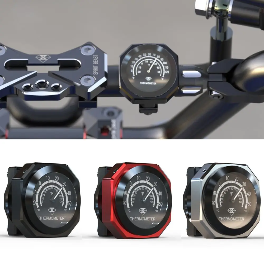 Thermomètre guidon moto + fixation guidon Craftride LK2 noir ✓ Achetez  maintenant !