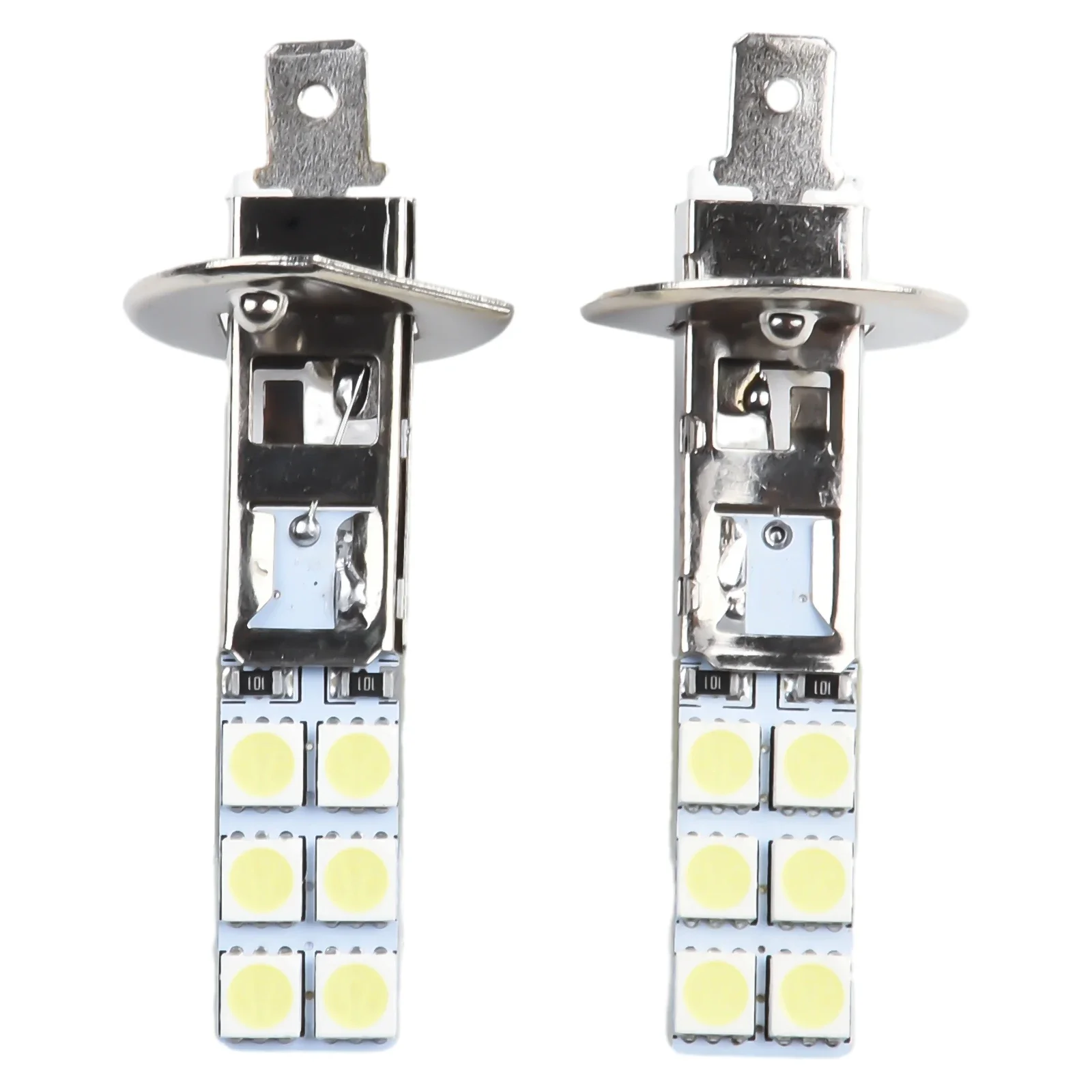 자동차 H1 LED 전구, 슈퍼 화이트 자동차 안개등, 주간 운전 주행등 램프, 자동 LED 헤드라이트, 2000LM, 6500K, 12V, 55W, 2 개