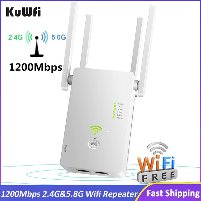 Répéteur Wifi 802.11ac Double Bande 1200/5ghz, 2.4 Mb/s, Wlan, Longue  Portée, Puissant Amplificateur De Signal Sans Fil - Sans Fil Routeurs -  AliExpress