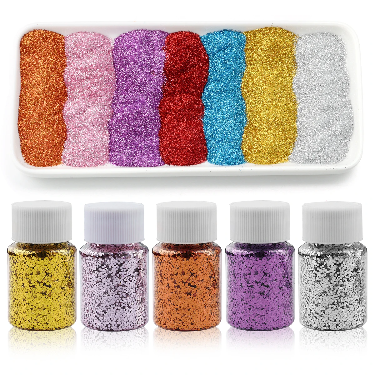 Vibrant Glitter Sprinkles for Creative DIY Makeup and Nail Art