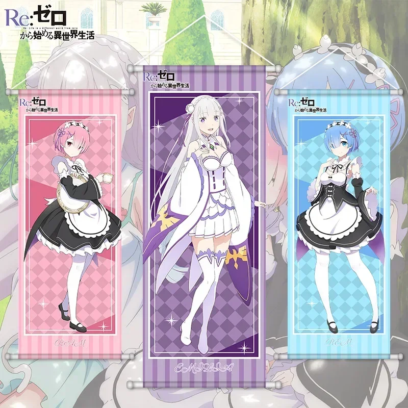Anime Re:Life in A Different World From Zero Rem Ram Emilia Beatrice Poster Leinwand Wandkunst Bilder Dekor Geburtstagsgeschenk
