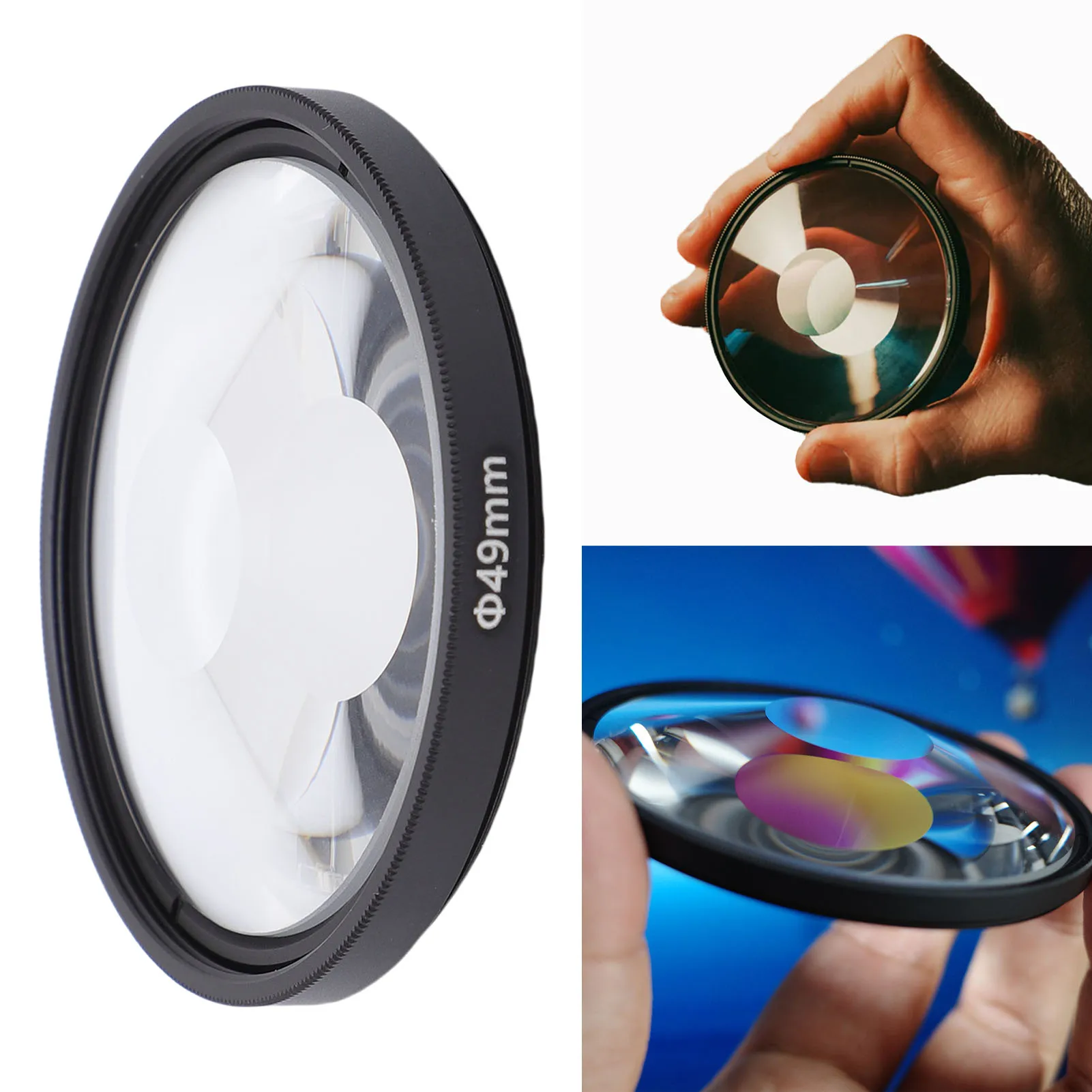 Optical Glass Lens Distortion Effect Filter - Oil, Scratch, and Rain Resistant