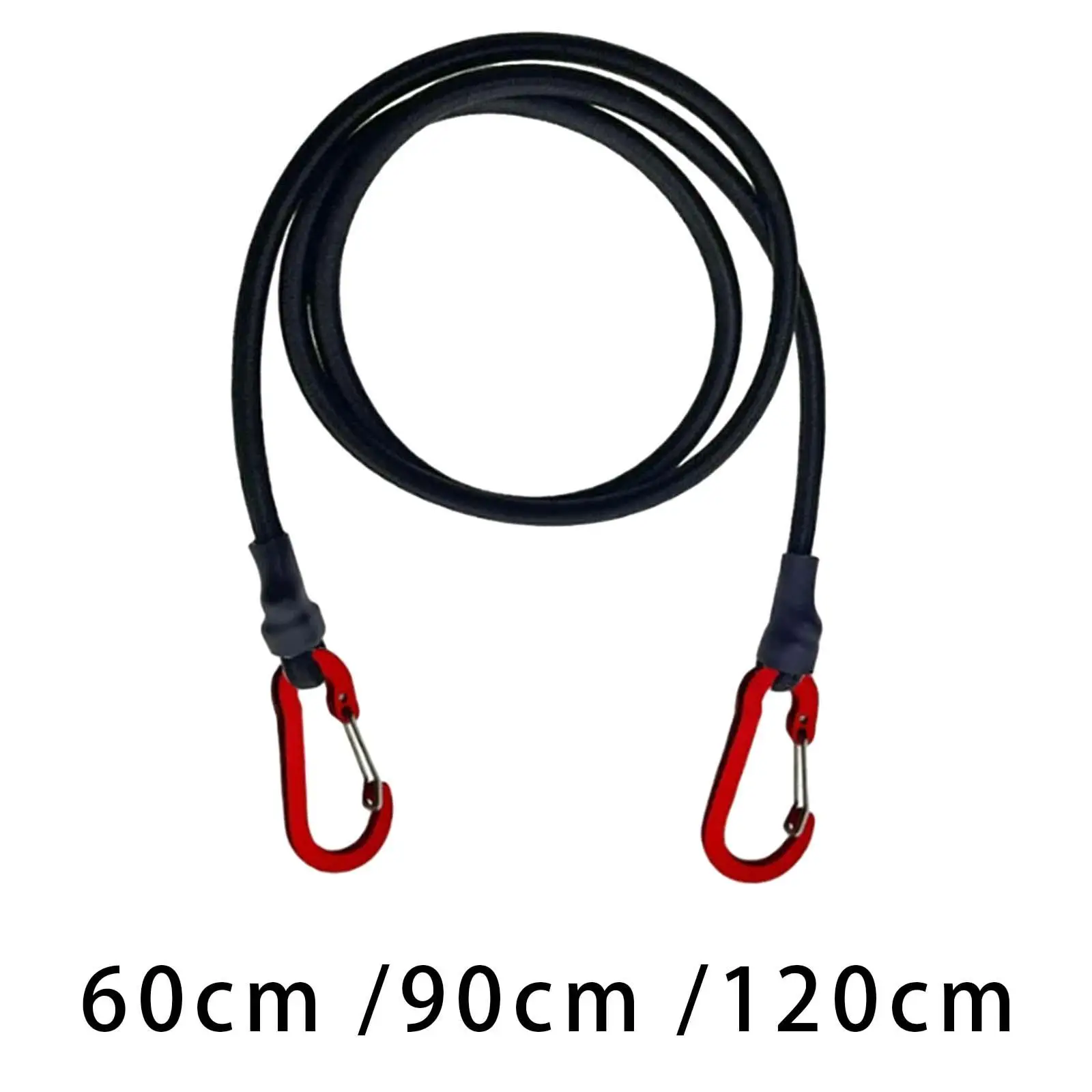 Elastic Strap Carabiner Bungee Cord Fixed with Hooks Tying Rope Strong Bungee Straps Luggage Rope Cord For Hiking Travel cargo straps cargo tie down strap tie down straps lashing strap bungee straps