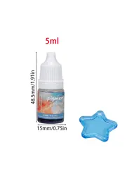 24 - Color Epoxy Resin Paint Pigment Set - Concentrated Liquid Dye for UV Resin Coloring and DIY Jewelry Art Crafting (Azure)
