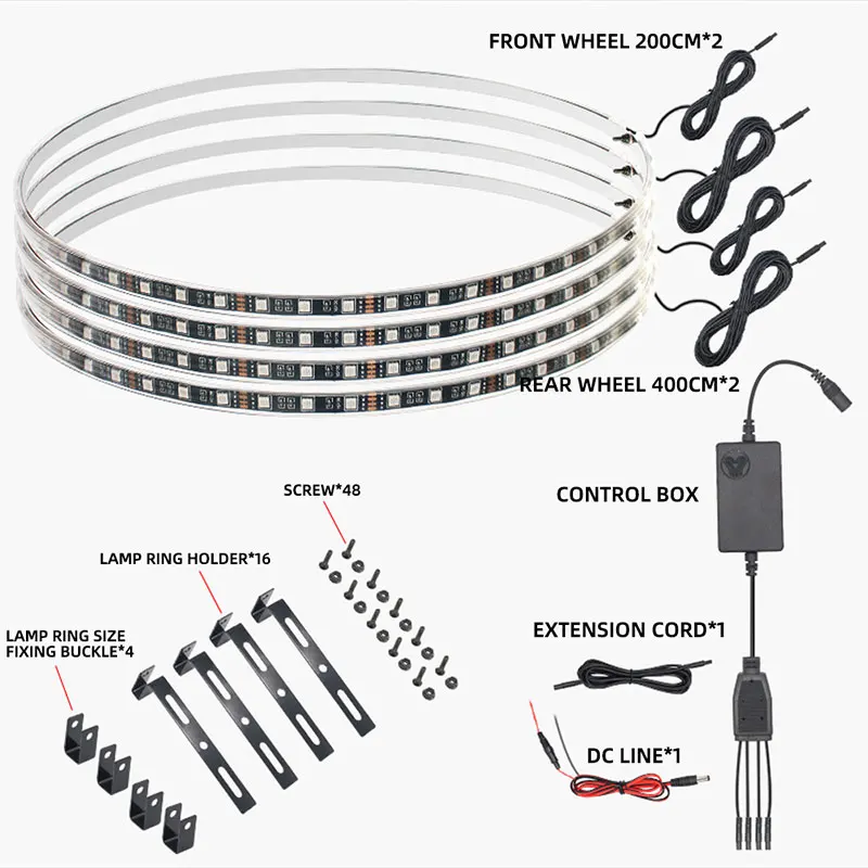 RGB ڵ      ׿ ڵ Ʈ ,  , 15.5 ġ  ŰƮ, 12V, 4 