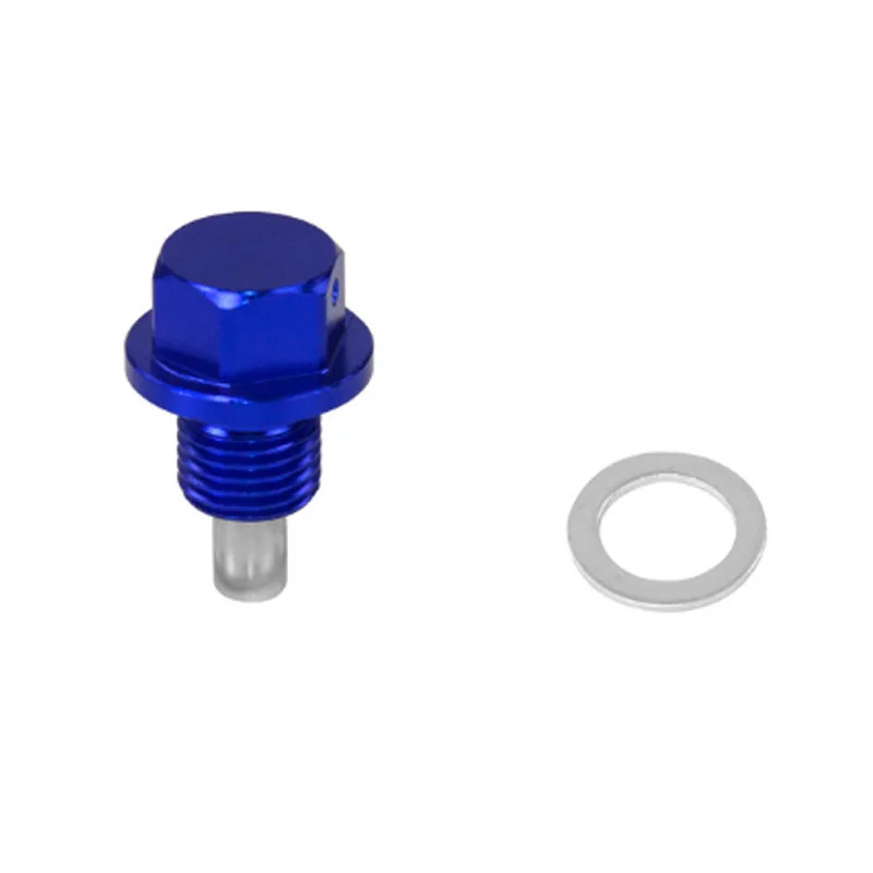 M14 x1.5 Magnetic Oil Drain Plug Aluminum CNC Craft with Drain Bolt Crush Washer Replacement for Honda Accord Civic CR-V Odyssey