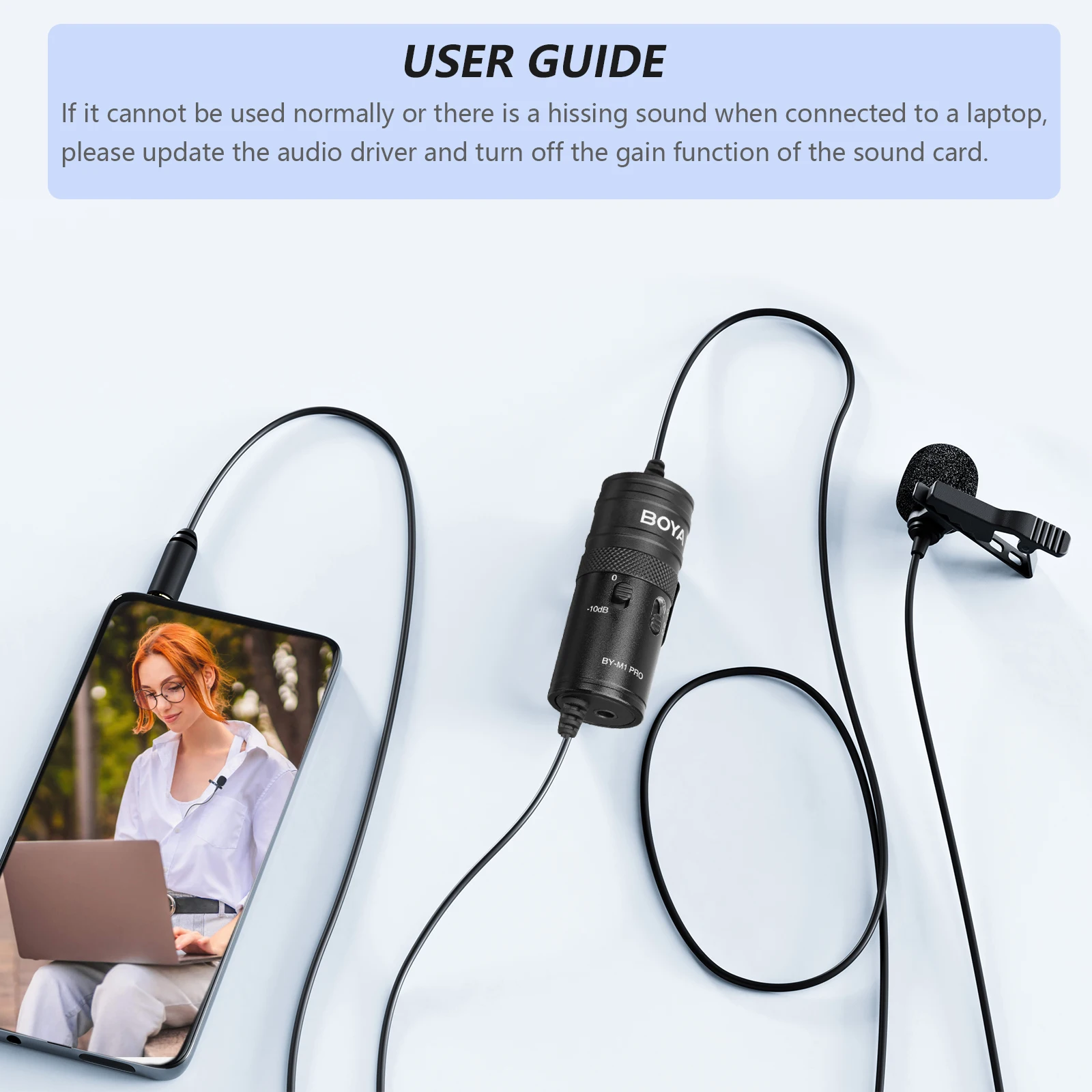 Boya BY-M1 Pro Universal Lavalier Microphone in Bangladesh