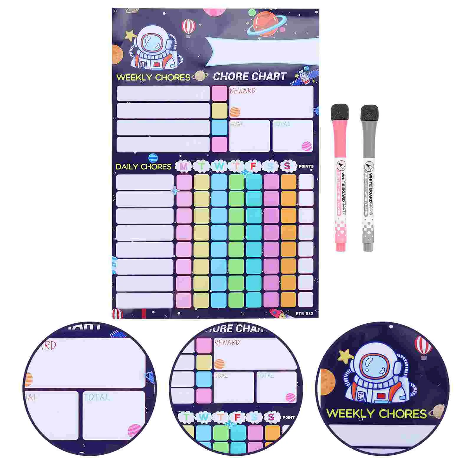

Magnetic Whiteboard for Fridge Housework Reward Table Household Behavior Chart Space Children Accessory Reusable Kids