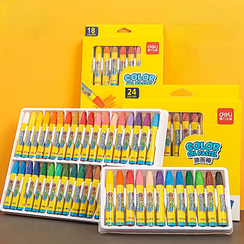 36 Color Oil Pastel Set Kindergarten Oil Brush Safe Washable Children Graffiti Color Crayon Art