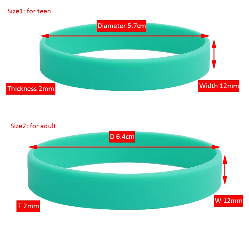12 Colors Sport Silicone Rubber Bracelet Rubber Wristband Men And Wo HO