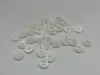 freeshipping 4 holes shell mother of pearl button 10mm  thick 3mm  double white  high quality for shirt  fashion blouse 100pcs 2