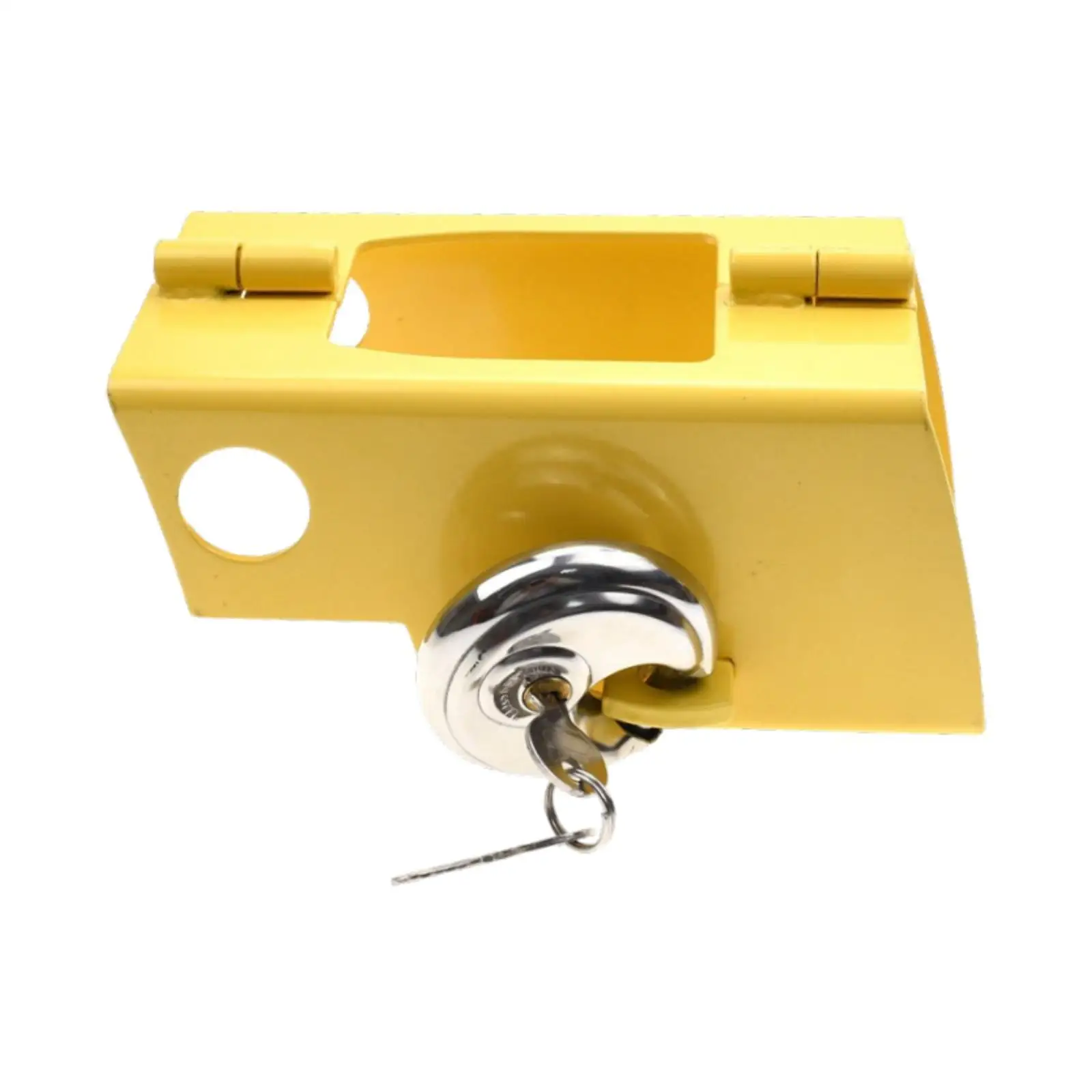 Hitch Lock for Trailer Bright Yellow Padlock Practical Wear Resistant Premium Trailer Hitch Lock for Trucks Boats trailer coupling lock