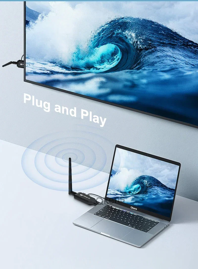 1080p 50m HDMI Extender Wireless Video Transmitter Receiver Screen Share Display for PS5 Computer Camera PC To TV Projector