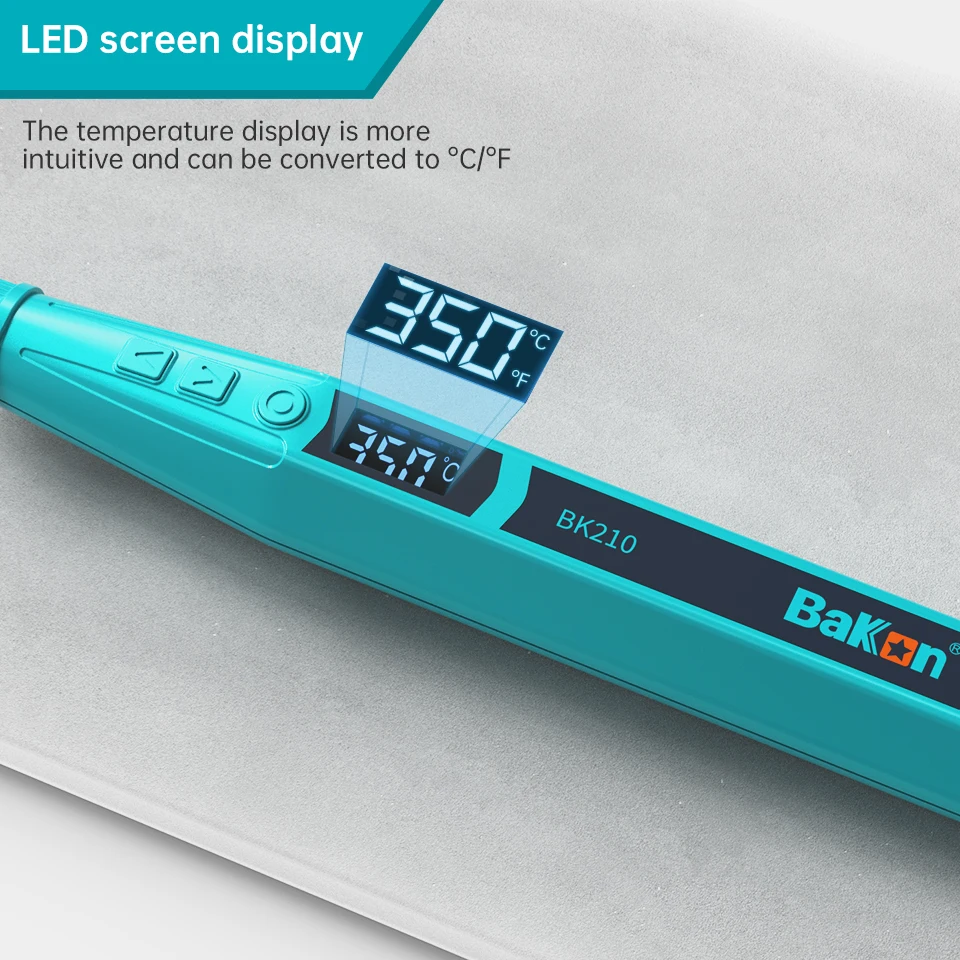Soldering Iron Portable Wireless Electric Soldering Iron Kits Tip Auto Sleep Usb Cordless Flat Iron without Battery for Bakon BK210 C210