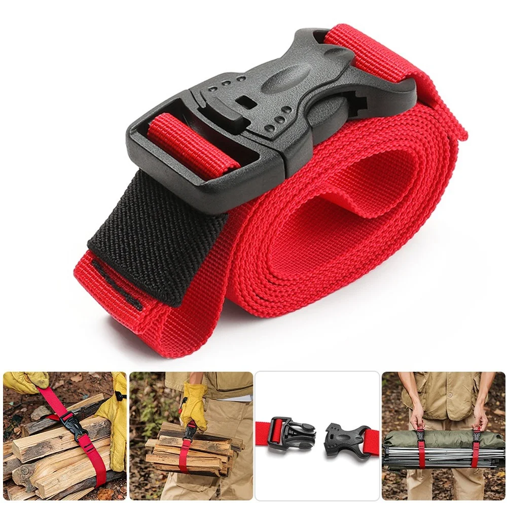 1/2 Cargo Luggage Strap Fastener Outdoor Hiking Fixed Buckle Lashing Belt Multi-function Quick Release Camping Fixed Buckle Rope